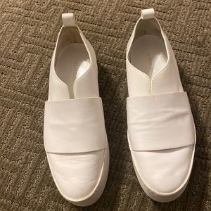 Vince Leather Platform Slip-on Sneaker